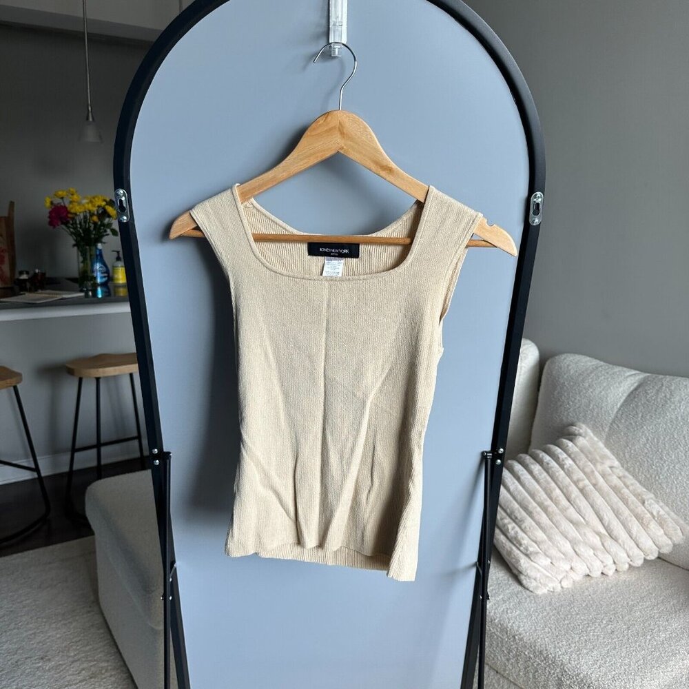 Jones New York Tan Tank‎ Top Size PP | Classic Sleeveless Shell Blouse